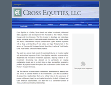 Tablet Screenshot of crossequities.com